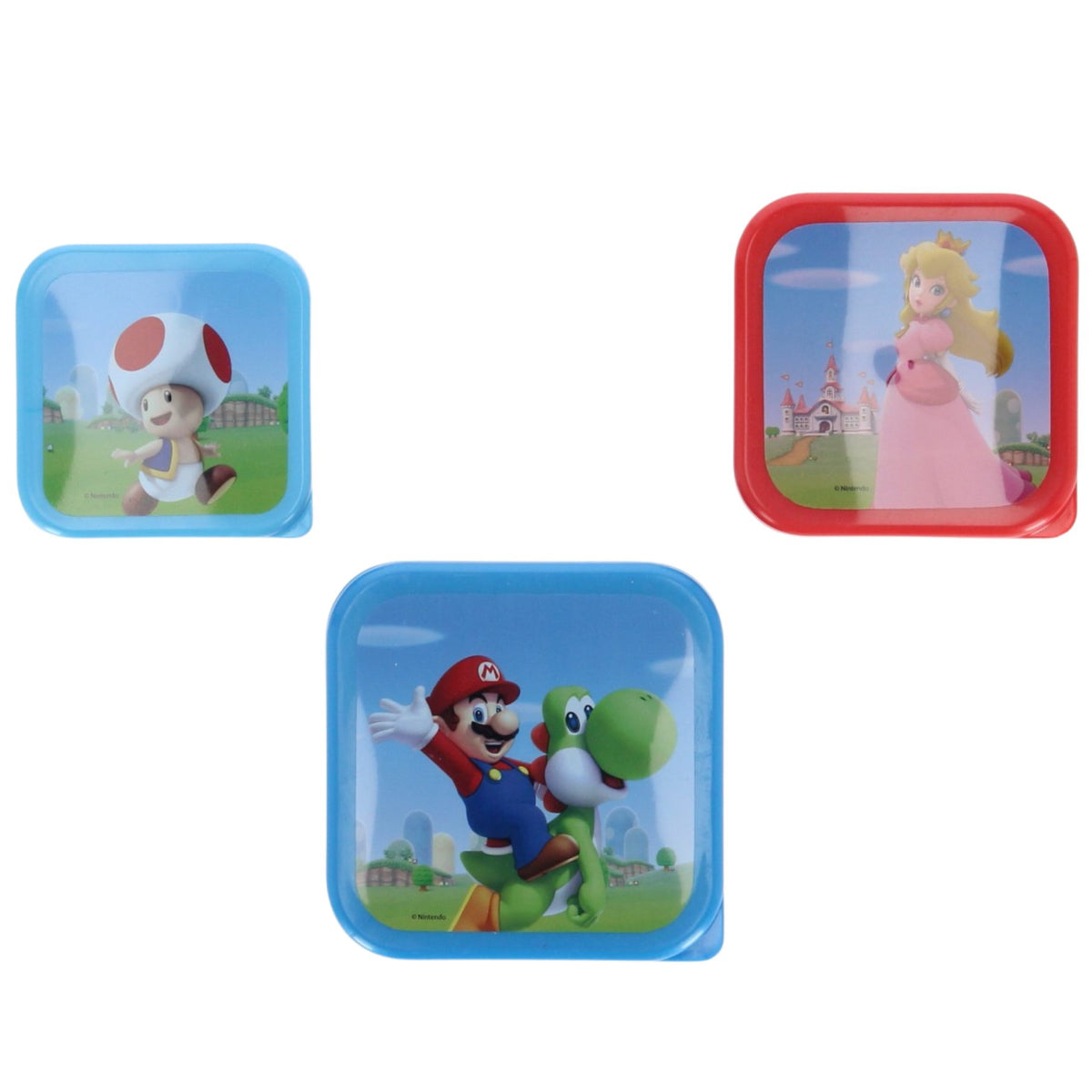 Super Mario 3 in 1 Snackbox Kinder für Schule Kindergarten Freizeit und Ausflüge