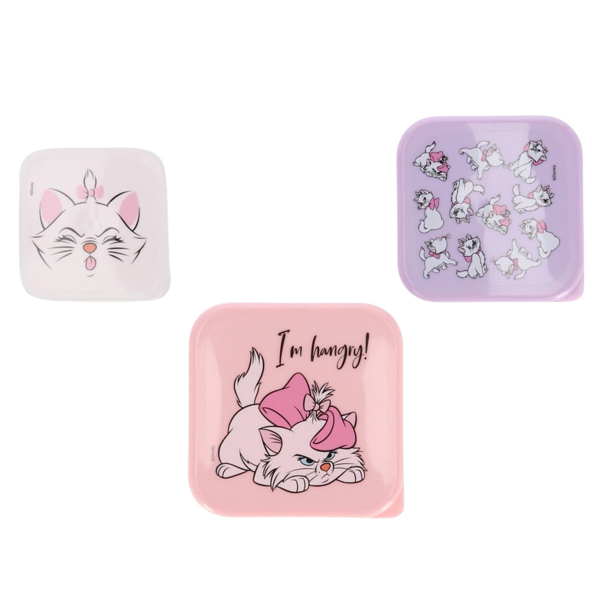 Disney Aristocats 3 in 1 Snackbox Kinder für Schule Kindergarten Freizeit und Ausflüge