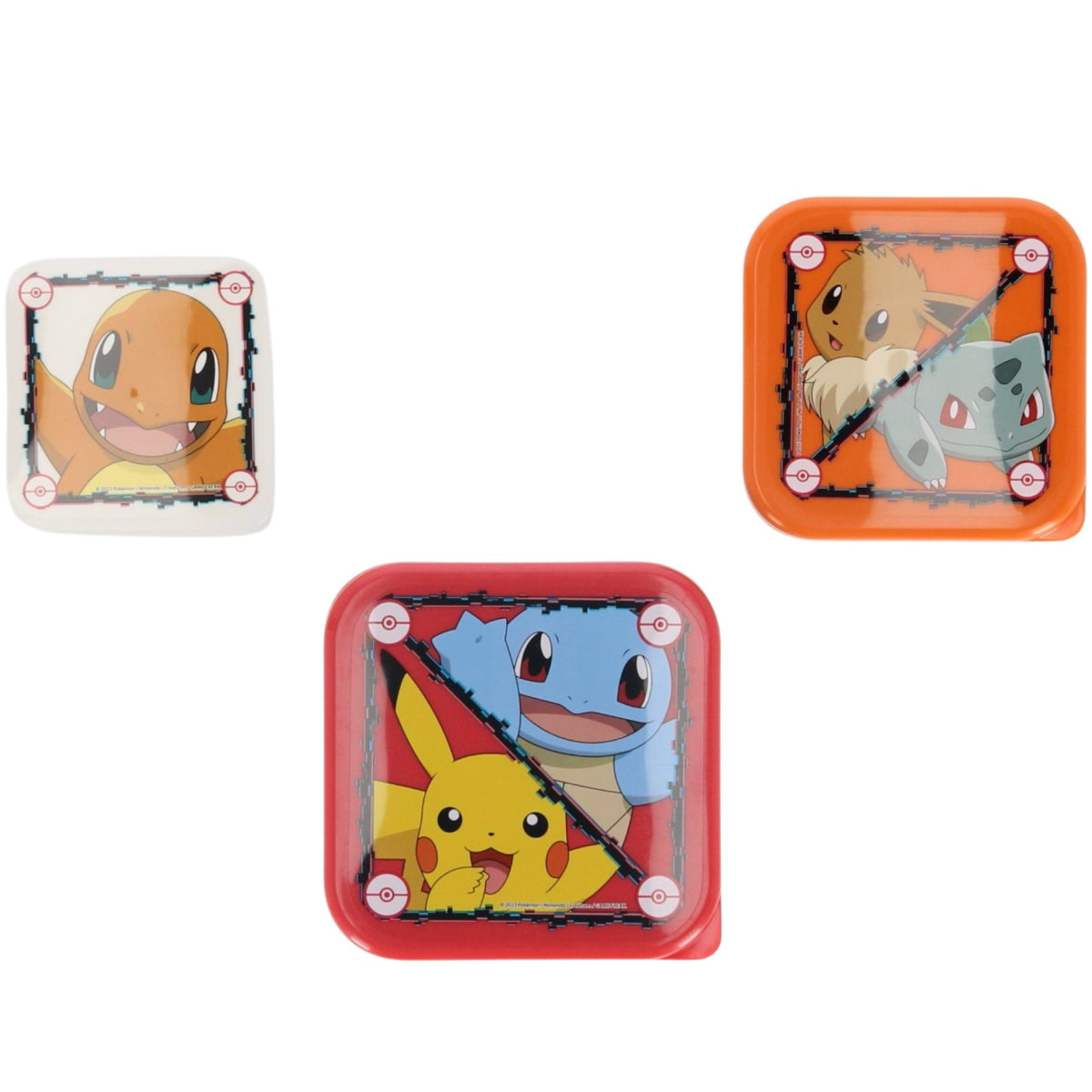 Pokemon 3 in 1 Snackbox Kinder für Schule Kindergarten Freizeit und Ausflüge