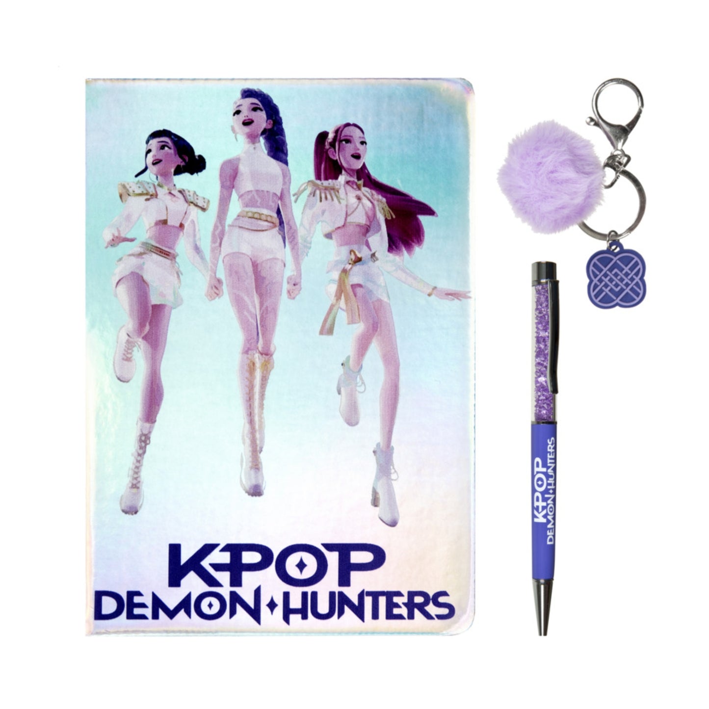 KPop Demon Hunters Notizbuch Set A5 mit Stift und Schlüsselanhänger Schreibset