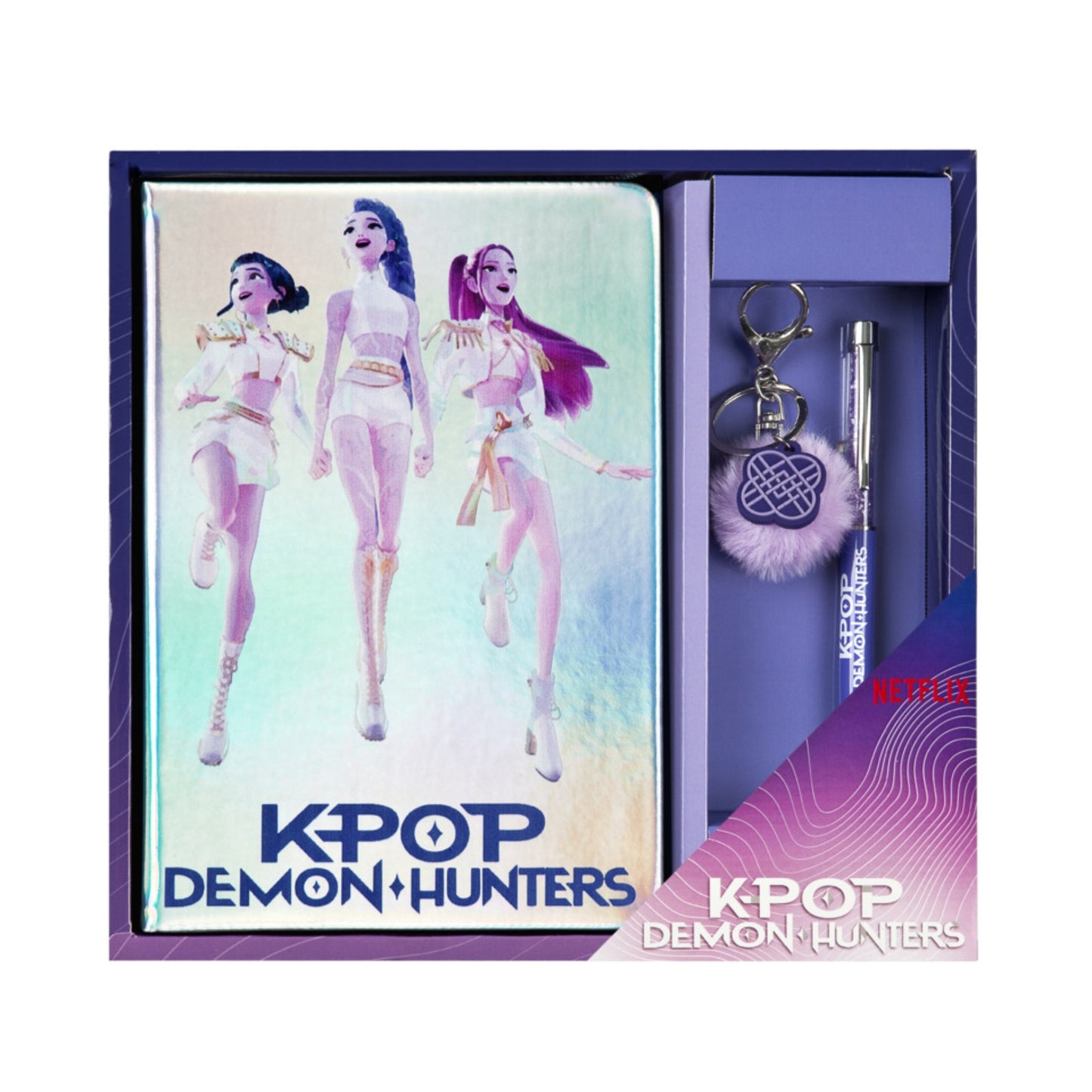 KPop Demon Hunters Notizbuch Set A5 mit Stift und Schlüsselanhänger Schreibset