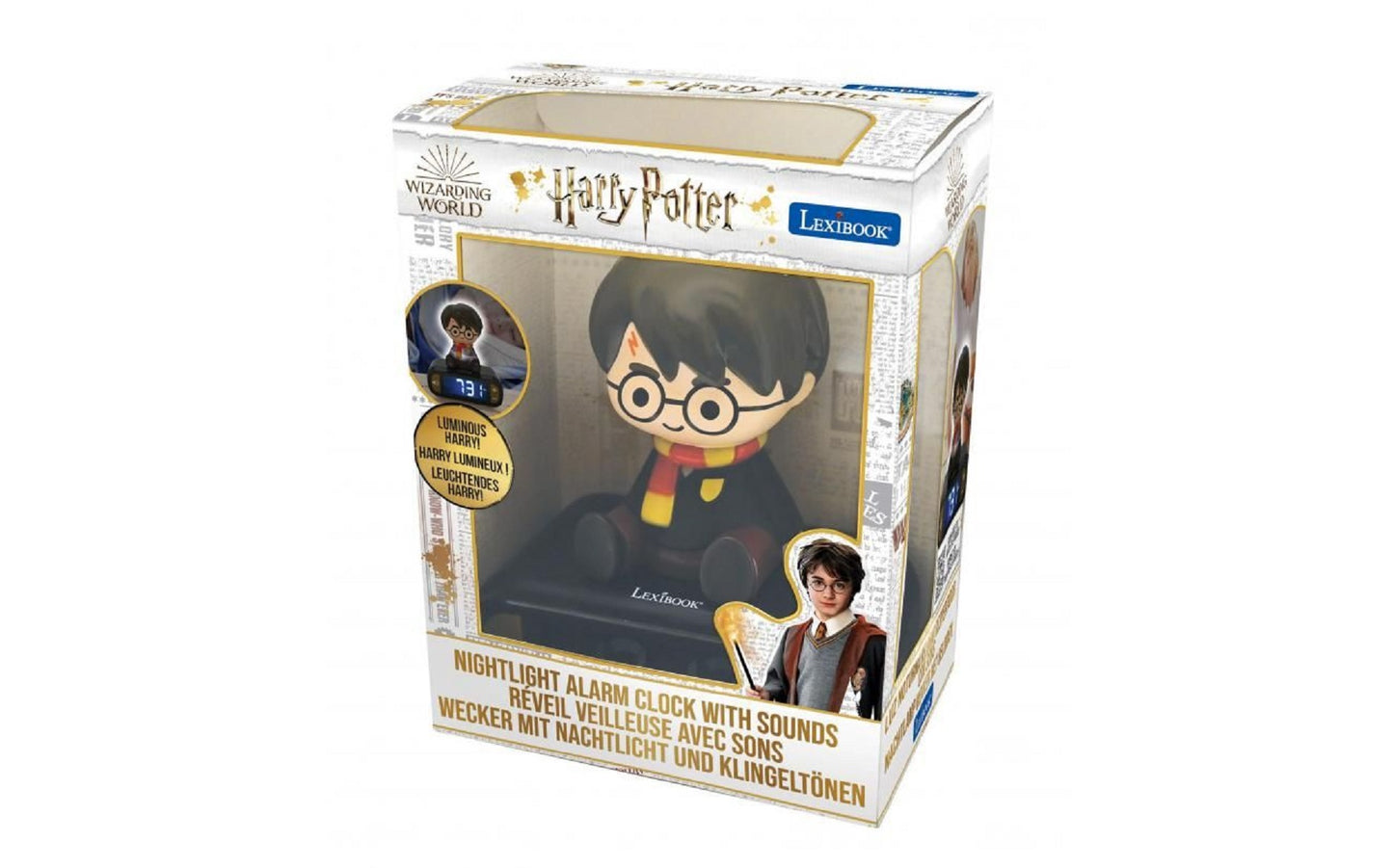 Harry Potter Wecker mit Nachtlicht und 3D-Sounds Magischer Start in den Tag