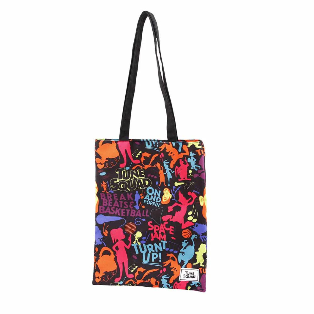Looney Tunes Space Jam Shopping Bag mehrfarbig Tragetasche mit Schultergriffen 33 x 40 cm