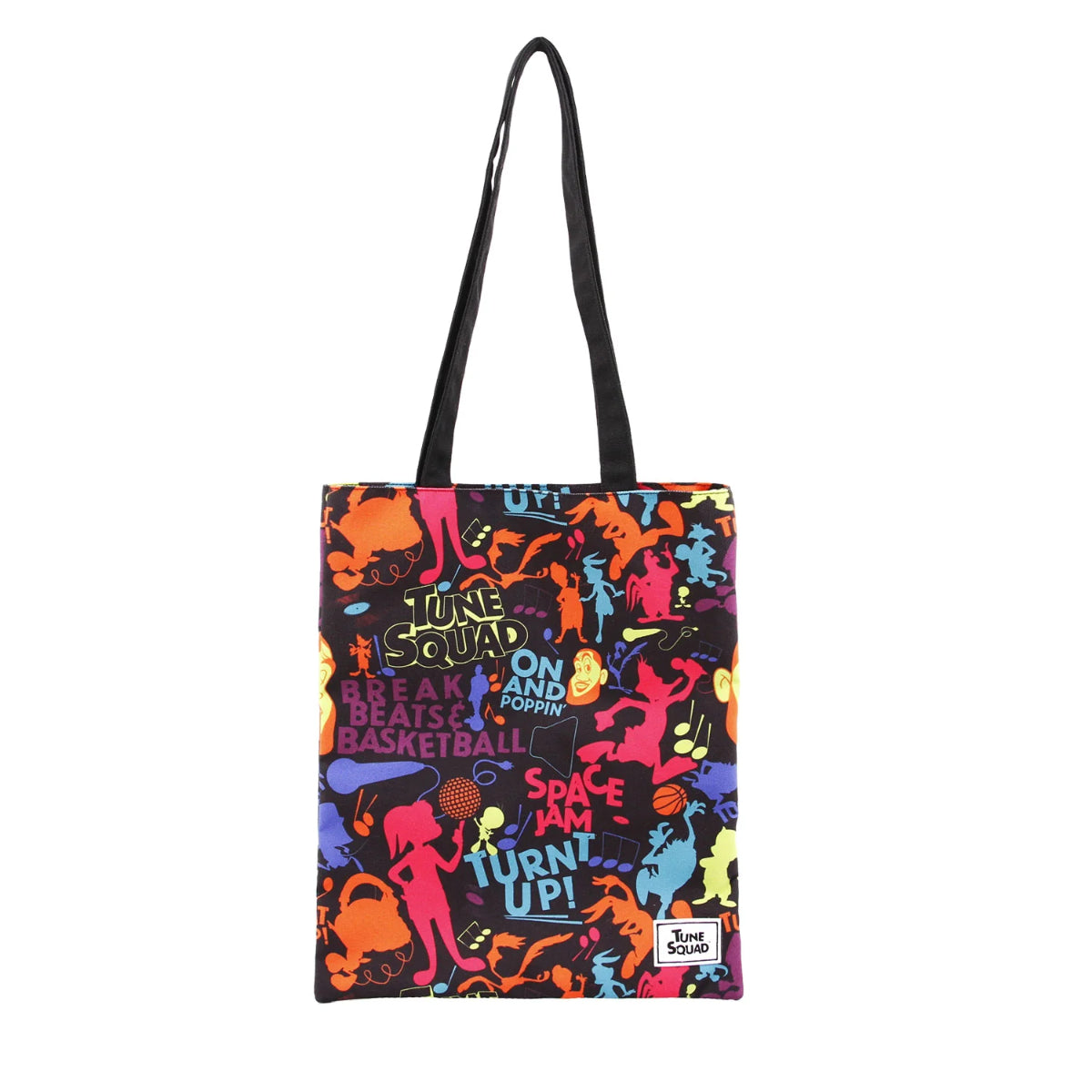 Looney Tunes Space Jam Shopping Bag mehrfarbig Tragetasche mit Schultergriffen 33 x 40 cm