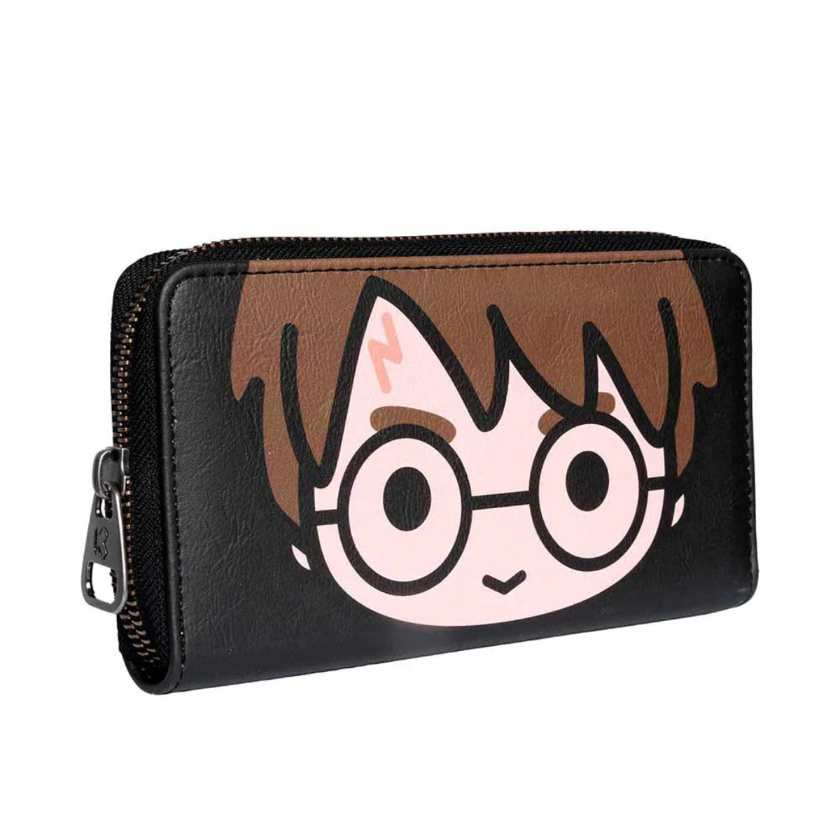 Harry Potter Chibi Portemonnaie braun mit 12 Kartenfächern 2 Scheinfächern und Münzfach