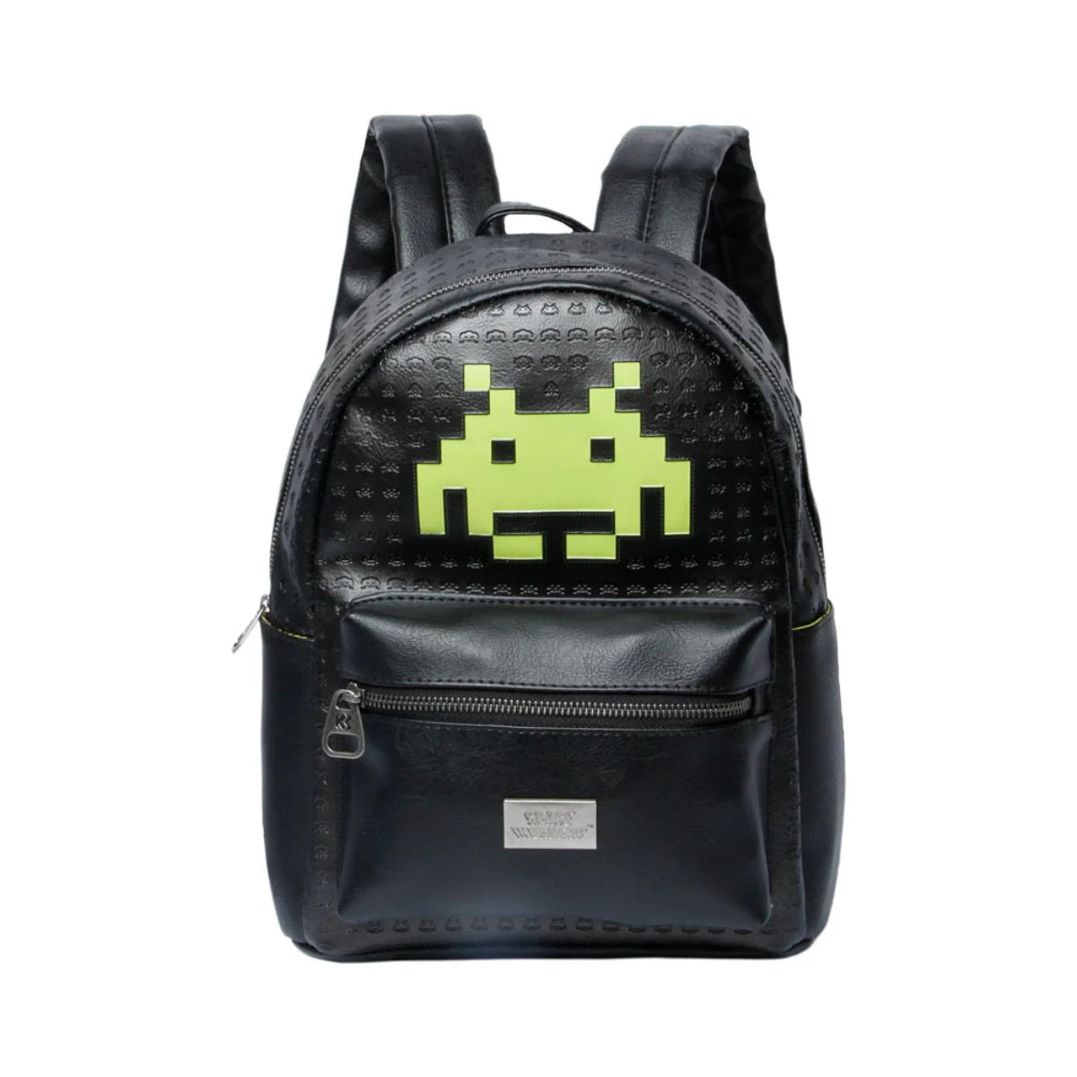 Space Invaders Alien Rucksack Schwarz Fashion Backpack Schule Freizeit Alltag