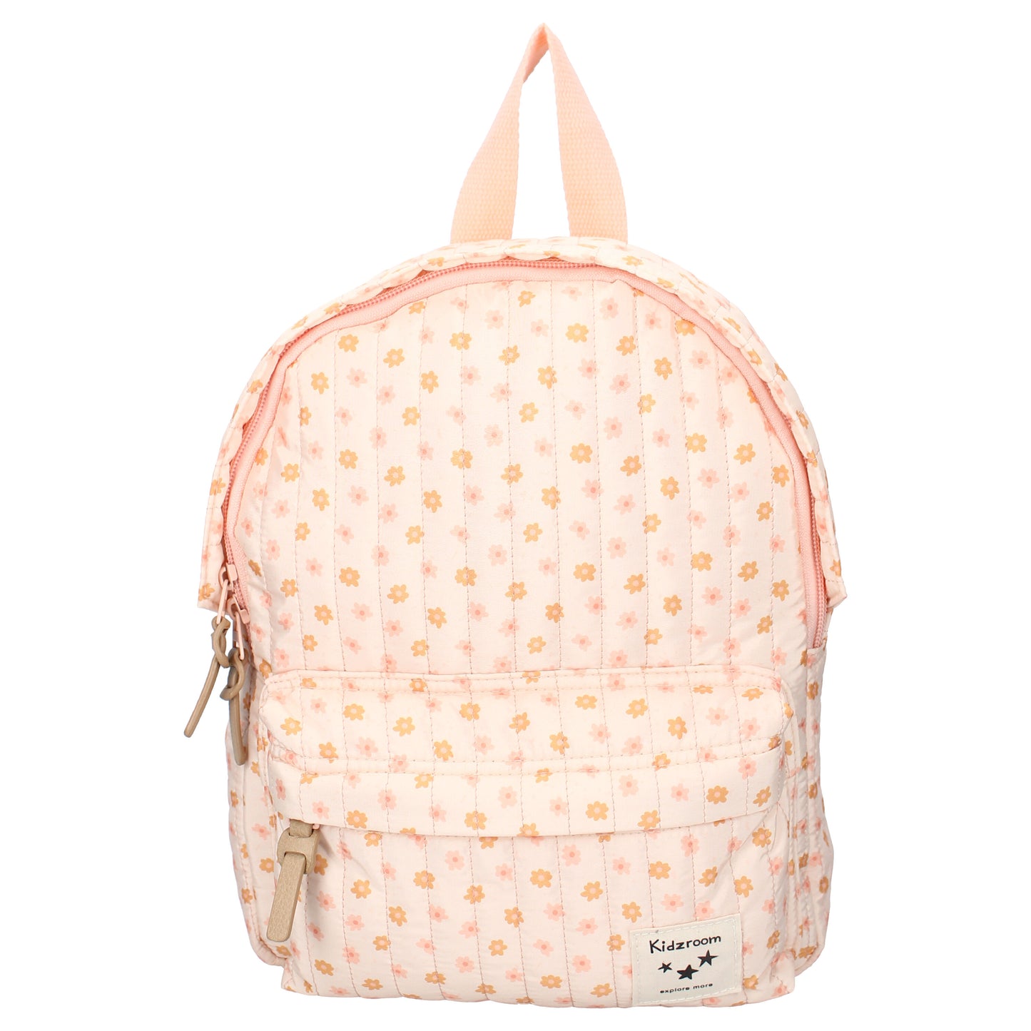 Kidzroom Kinderrucksack – Rosa Rucksack mit Blumenprint für Kinder