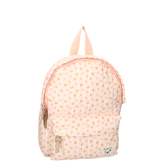 Kidzroom Kinderrucksack – Rosa Rucksack mit Blumenprint für Kinder