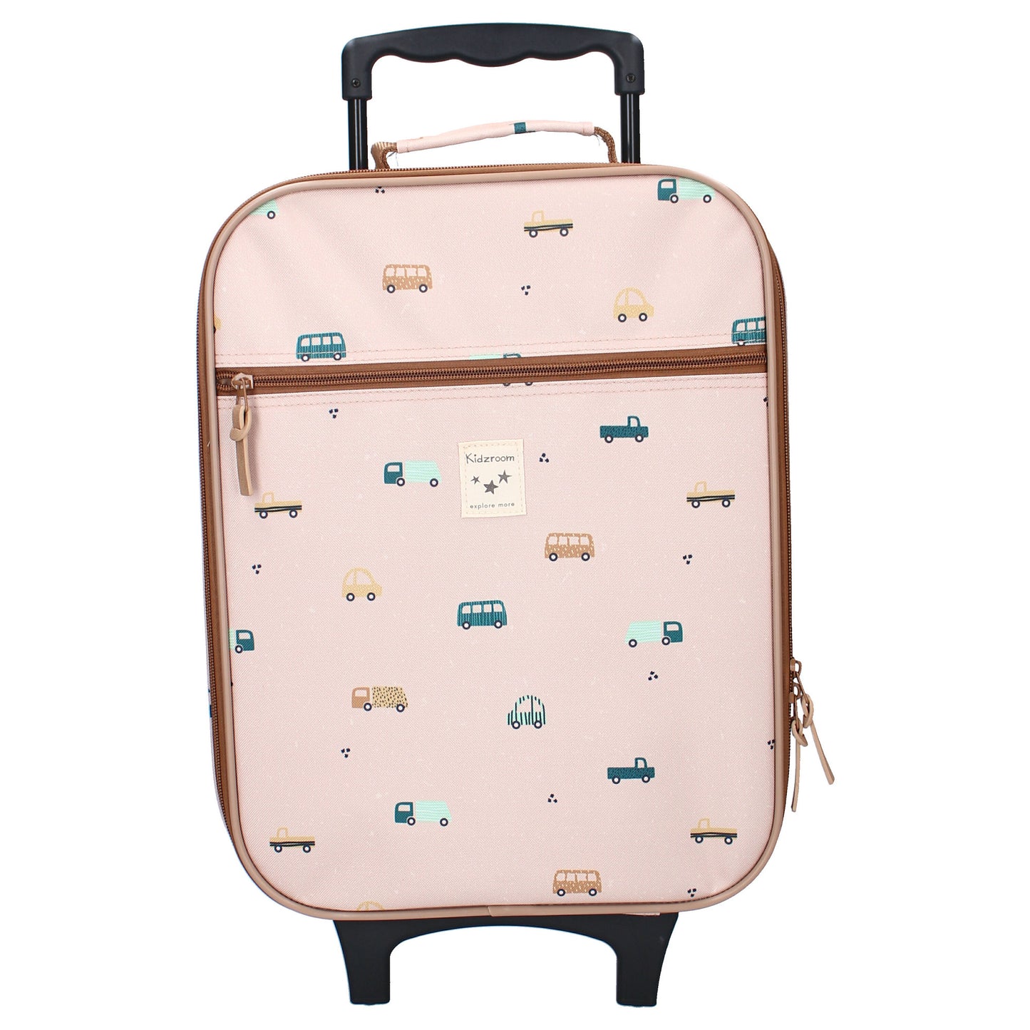 Kidzroom Kinderkoffer mit Rollen – Reisetrolley Auto-Design & Hauptfach