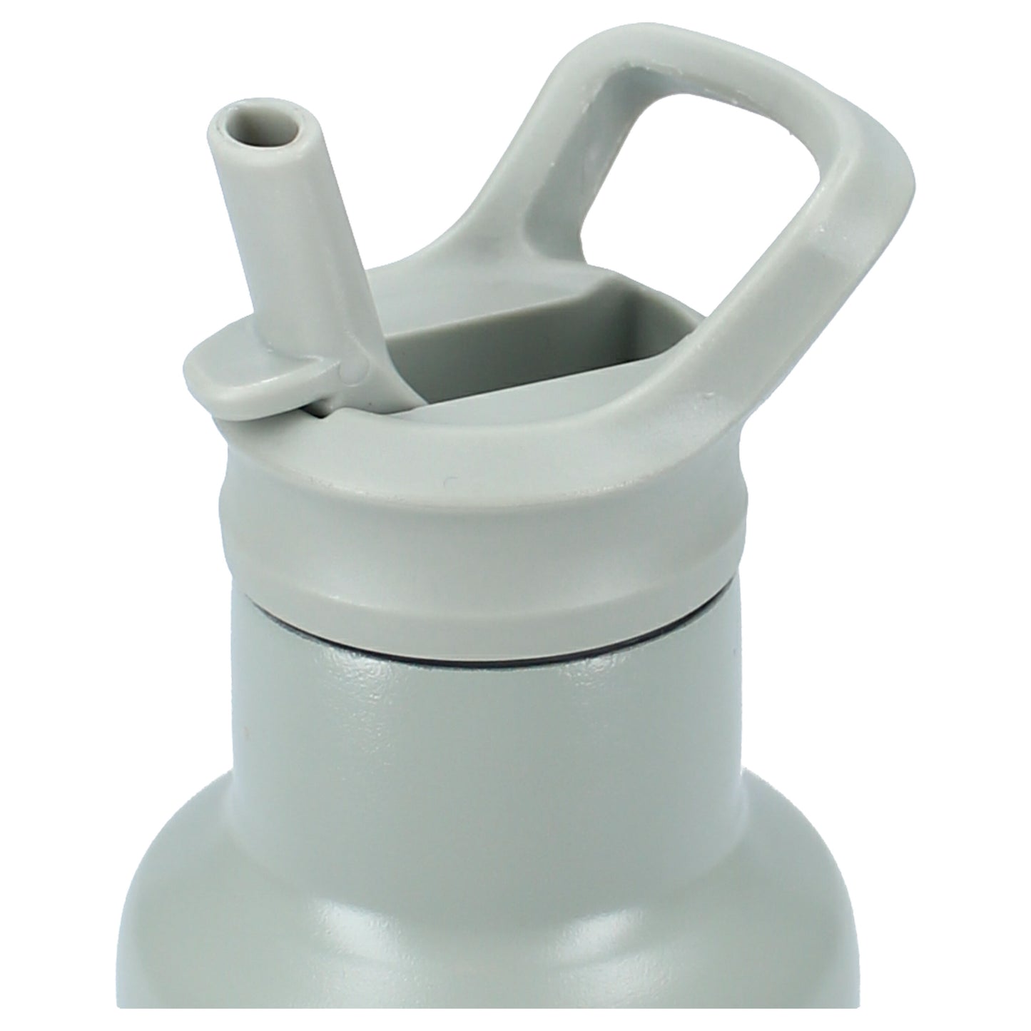 Kidzroom Wasserflasche Trinkflasche 350 ml für Kinder aus Edelstahl mit Strohhalm