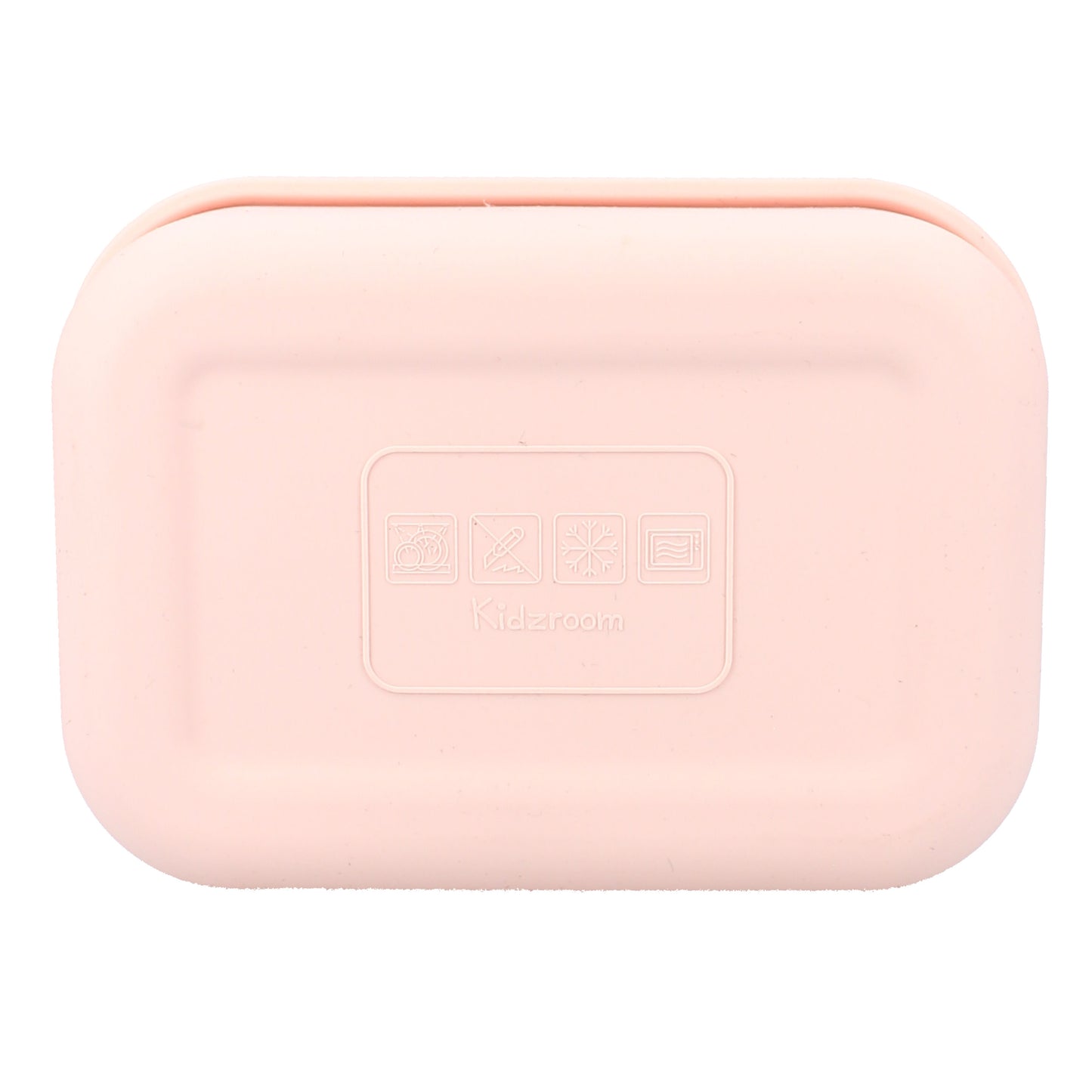 Kidzroom Kinder Lunchbox aus Silikon – Brotdose mit Blumen-Print & 3 Fächern in Rosa