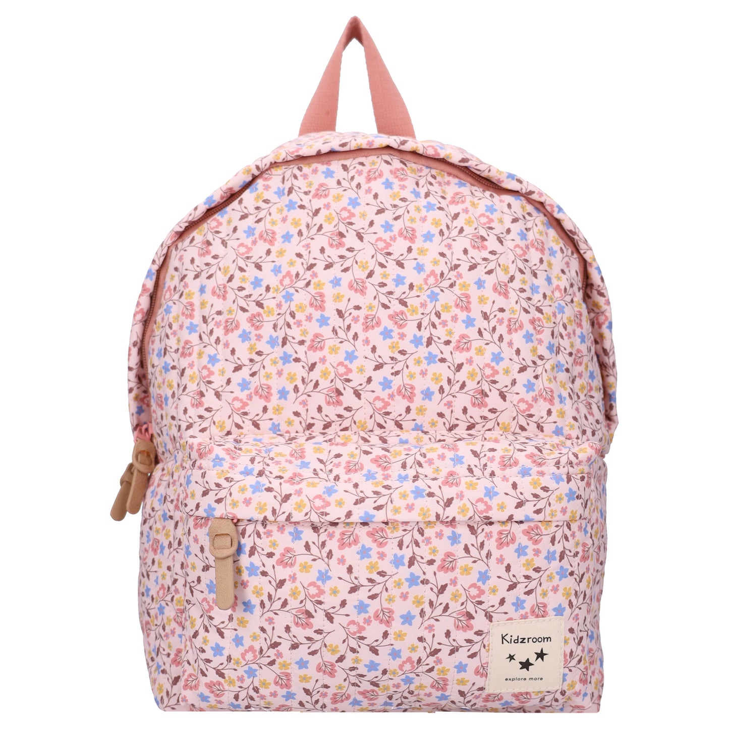 Kidzroom Wonderful Worlds Kinderrucksack Blumen Rucksack für Kita und Ausflüge Rosa