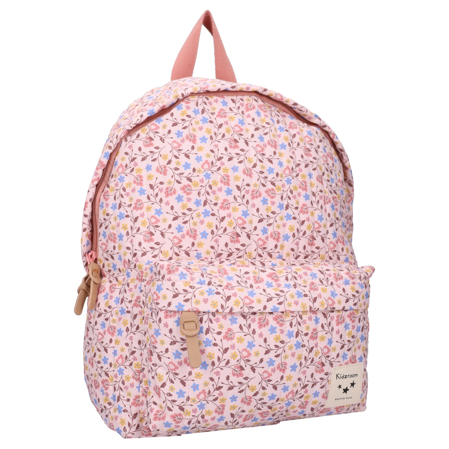 Kidzroom Wonderful Worlds Kinderrucksack Blumen Rucksack für Kita und Ausflüge Rosa