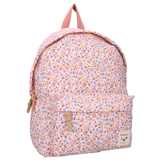 Kidzroom Wonderful Worlds Kinderrucksack Blumen Rucksack für Kita und Ausflüge Rosa