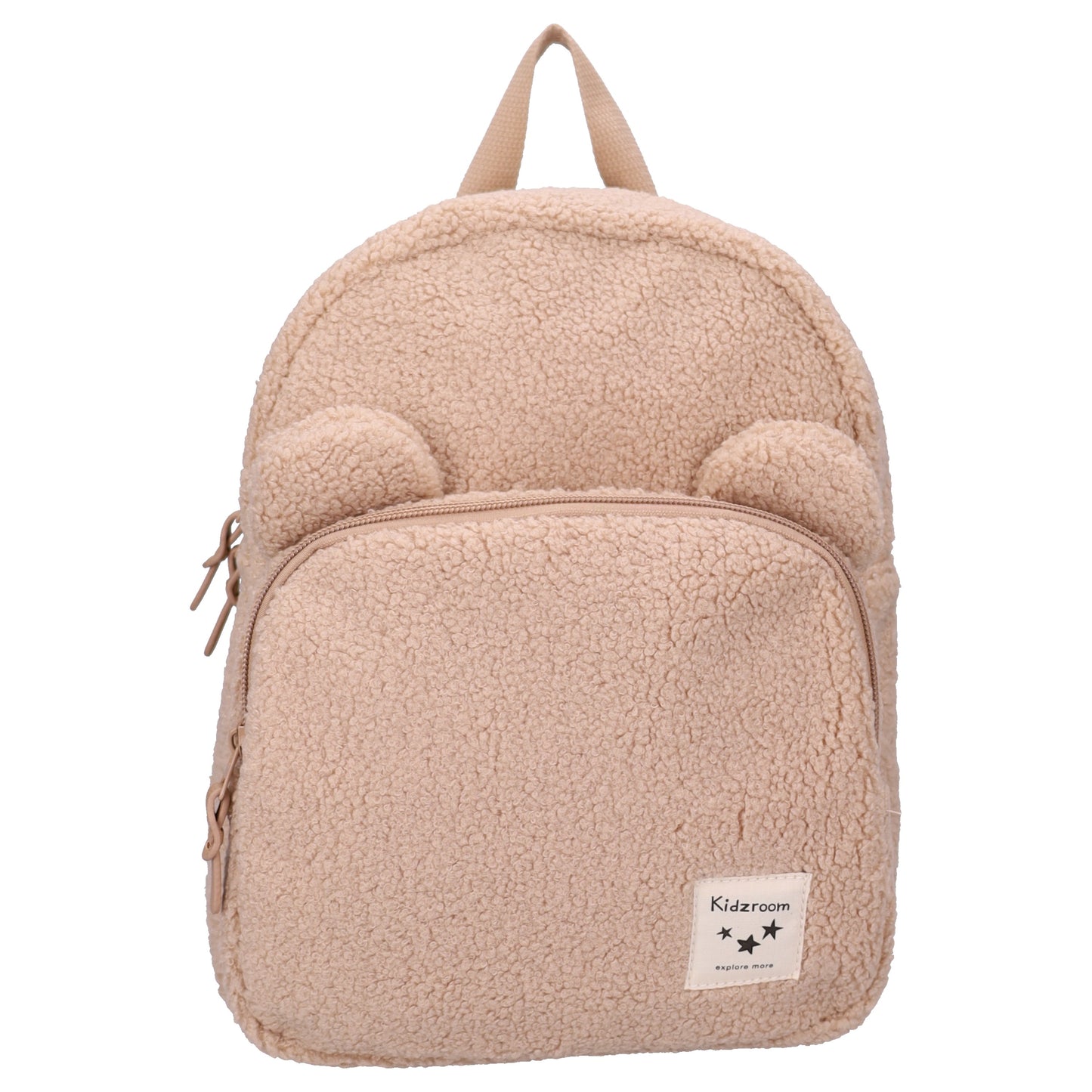 Kidzroom Beary Excited Kita Rucksack Kindergartenrucksack mit zwei Fächern Beige