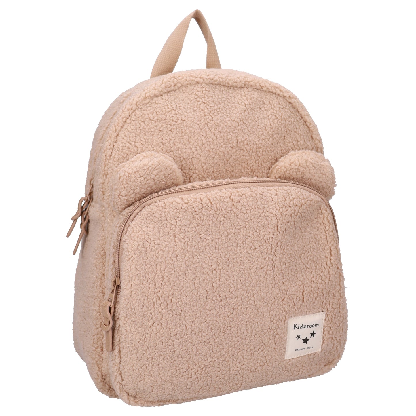 Kidzroom Beary Excited Kita Rucksack Kindergartenrucksack mit zwei Fächern Beige