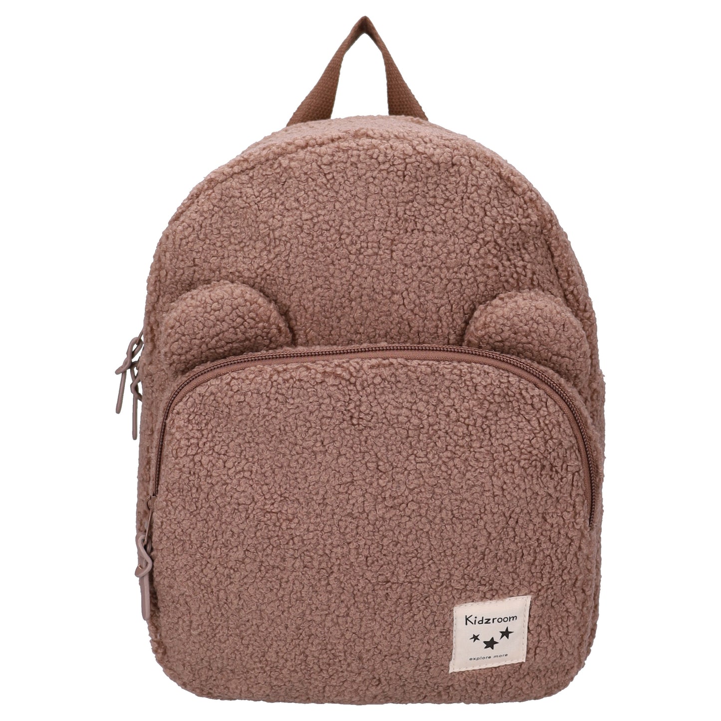 Kidzroom Beary Excited Kita Rucksack Kindergartenrucksack mit zwei Fächern Beige