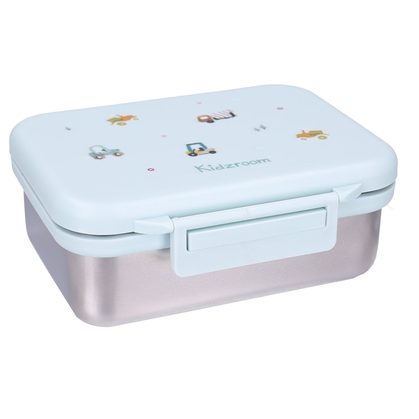 Kidzroom Little Story Brotdose Kinder 1,8 l Lunchbox mit Fahrzeug Motiv für Schule und unterwegs
