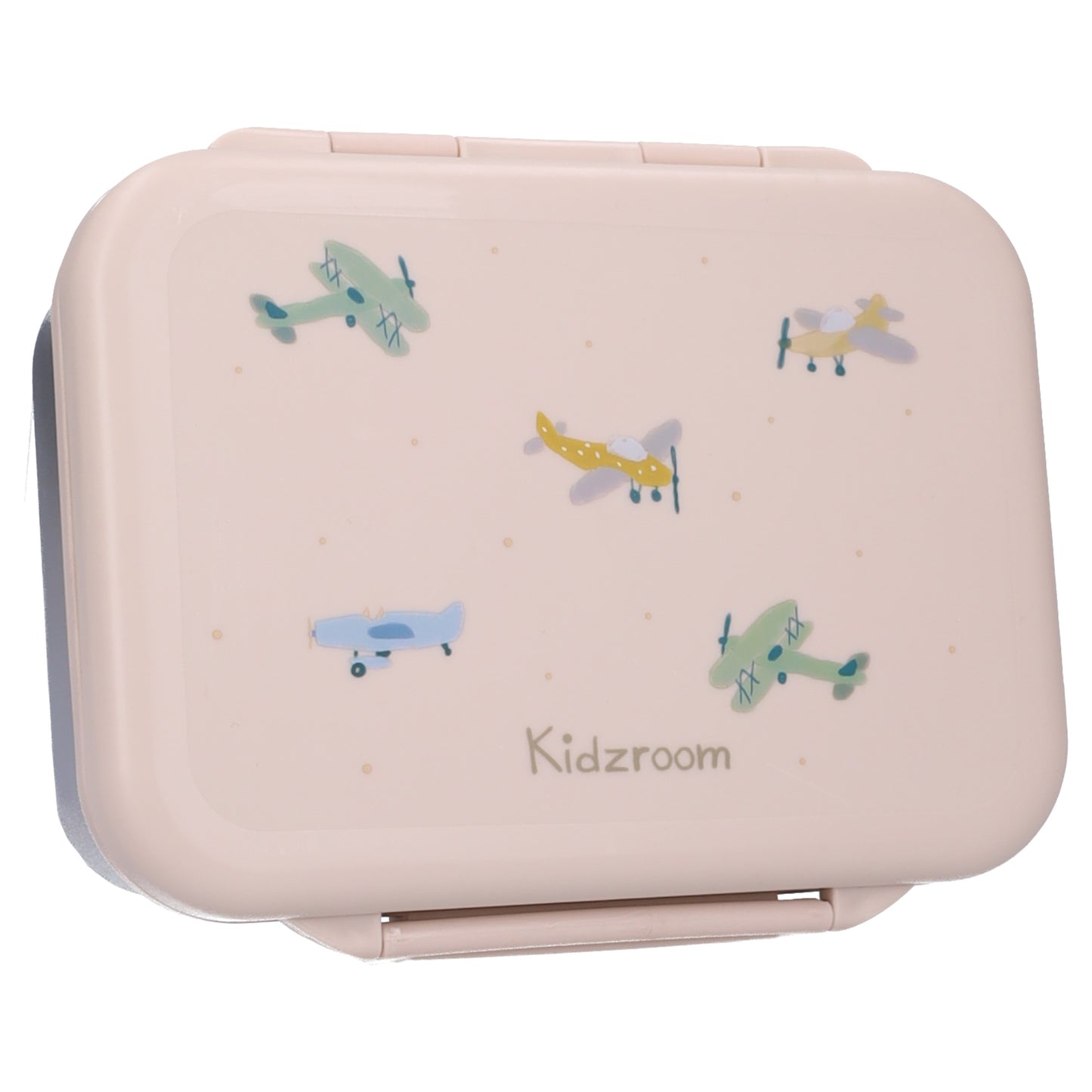 Kidzroom Small Talk Brotdose Kinder 1,8 l Lunchbox mit Flugzeug Motiv für Schule und unterwegs