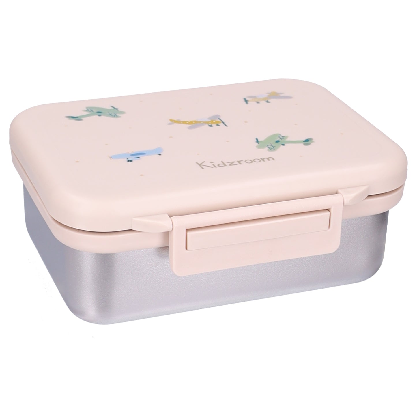 Kidzroom Small Talk Brotdose Kinder 1,8 l Lunchbox mit Flugzeug Motiv für Schule und unterwegs