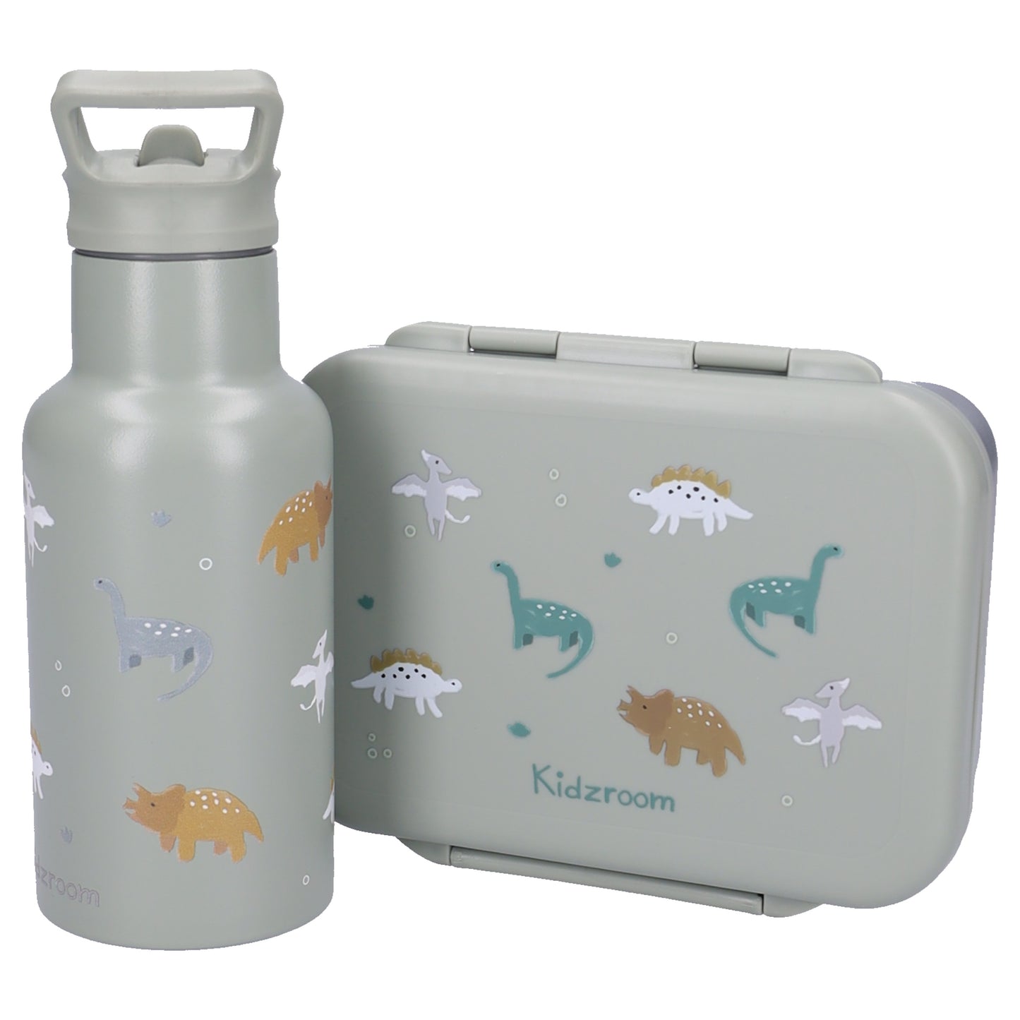 Kidzroom Small Talk Brotdose Kinder 1,8 l Lunchbox mit Dinosaurier Motiv für Schule und unterwegs