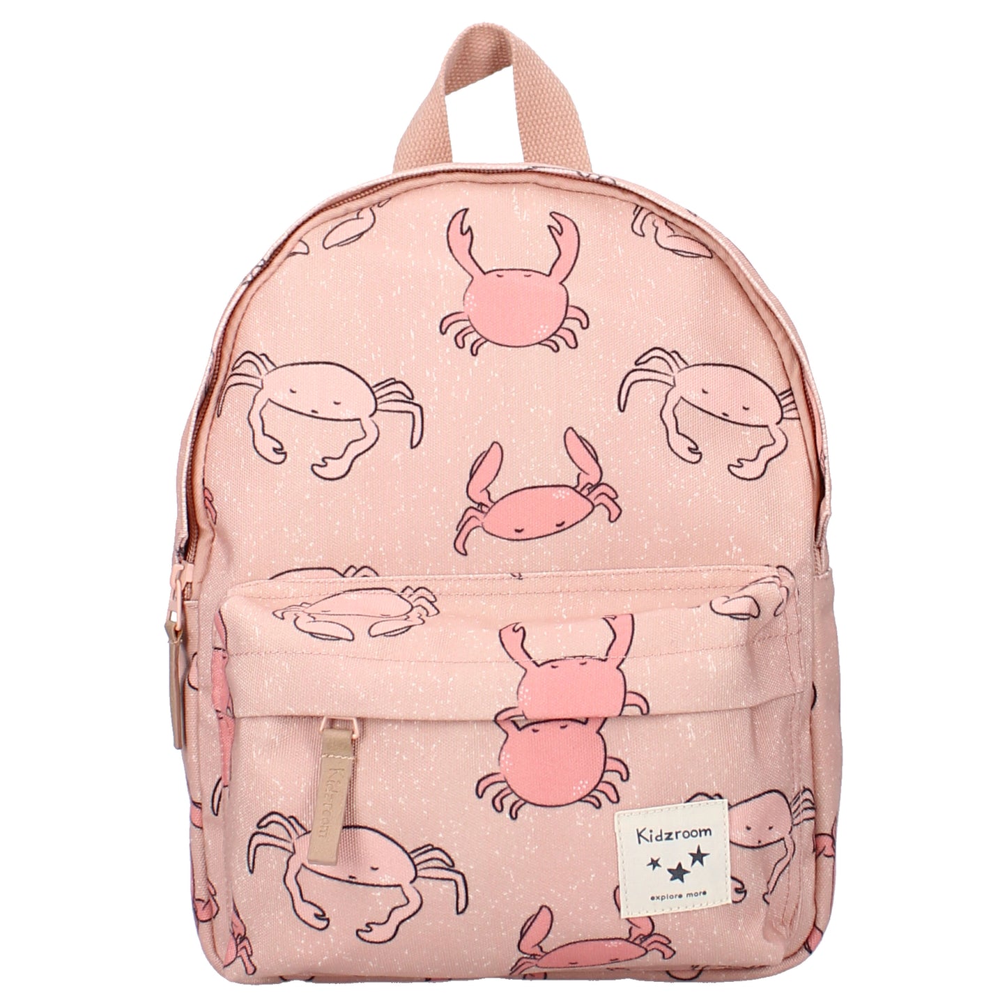 Kidzroom Full of Wonders Rucksack – Rosa Kinderrucksack mit Krabben-Print