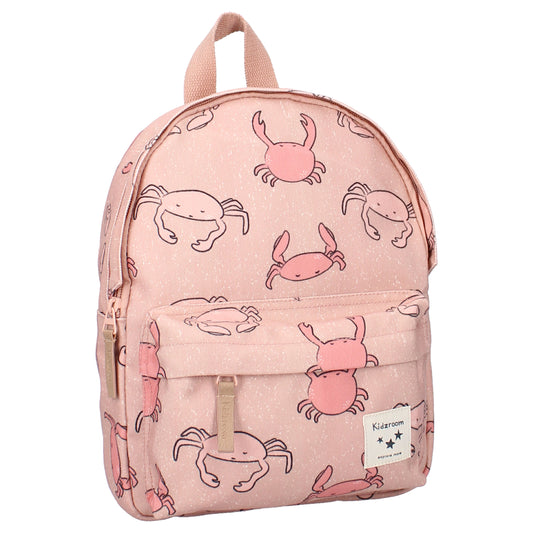 Kidzroom Full of Wonders Rucksack – Rosa Kinderrucksack mit Krabben-Print