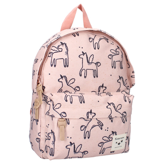 Kidzroom Beasties Einhorn Rucksack – Rosa Kinderrucksack mit Tiermotiv