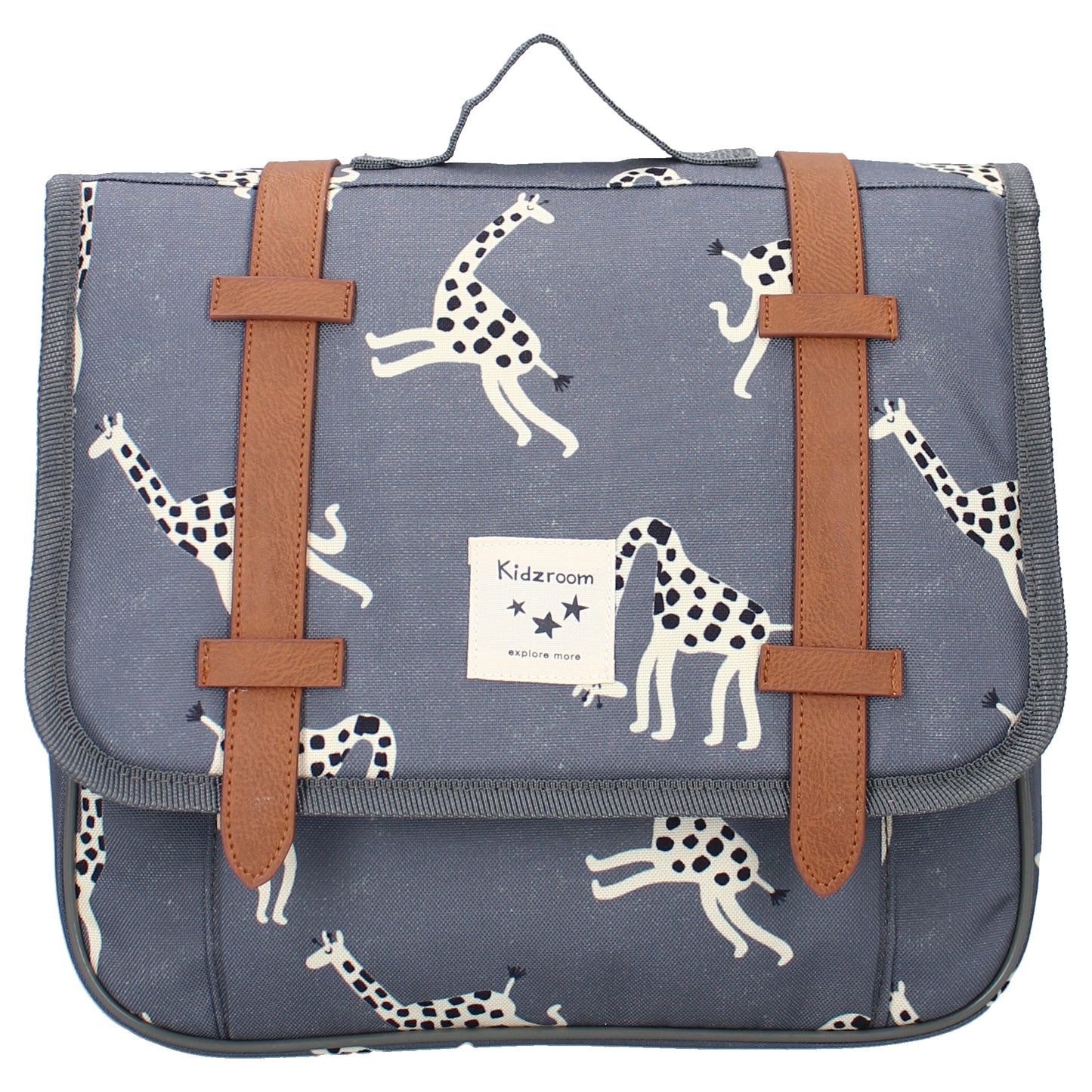 Kidzroom Giraffen Schulrucksack – Nachhaltiger Rucksack Blau