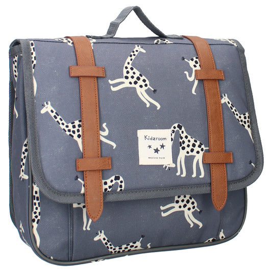 Kidzroom Giraffen Schulrucksack – Nachhaltiger Rucksack Blau