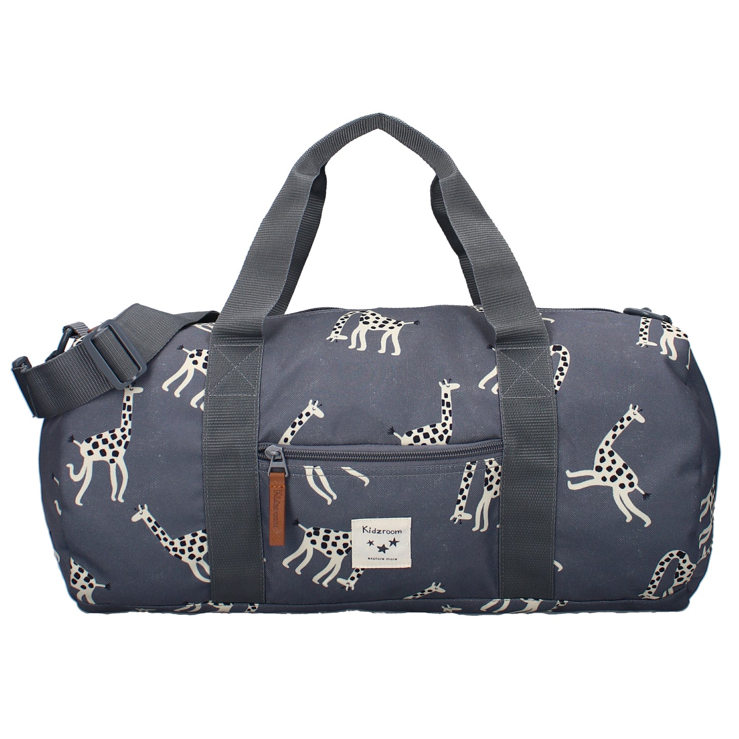 Kidzroom Sporttasche Giraffe – Blaue Tasche für Kinder