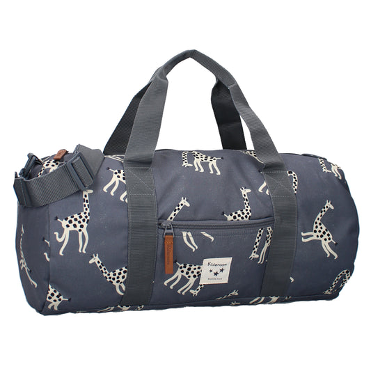 Kidzroom Sporttasche Giraffe – Blaue Tasche für Kinder