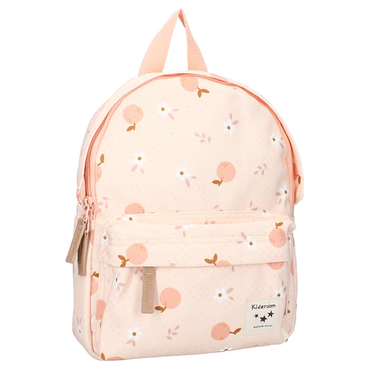 Kidzroom Perfect Picnic Rucksack – Bunter Kinderrucksack mit Früchte-Print und Fronttasche