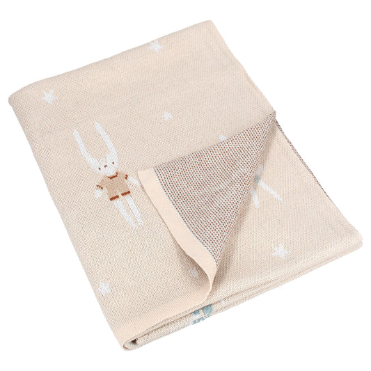 Kidzroom Babydecke 100x80 cm – Kuscheldecke aus Baumwolle mit Sweet Snuggles