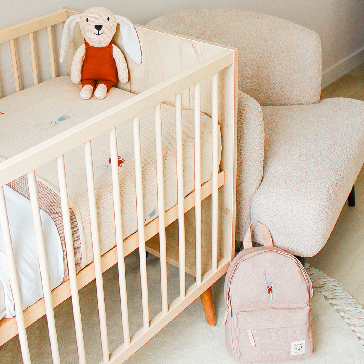 Kidzroom Babydecke 100x80 cm – Kuscheldecke aus Baumwolle mit Sweet Snuggles