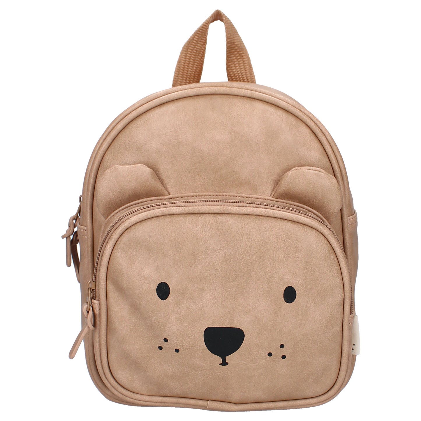 Kidzroom Kinderrucksack – Sandfarben mit Bärenmotiv für Kinder