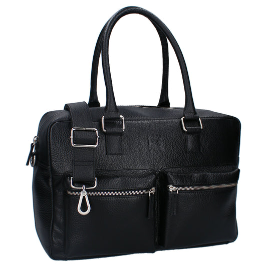 Kidzroom Wickeltasche Leder – Große Baby-Tasche mit Wickelunterlage & viel Stauraum