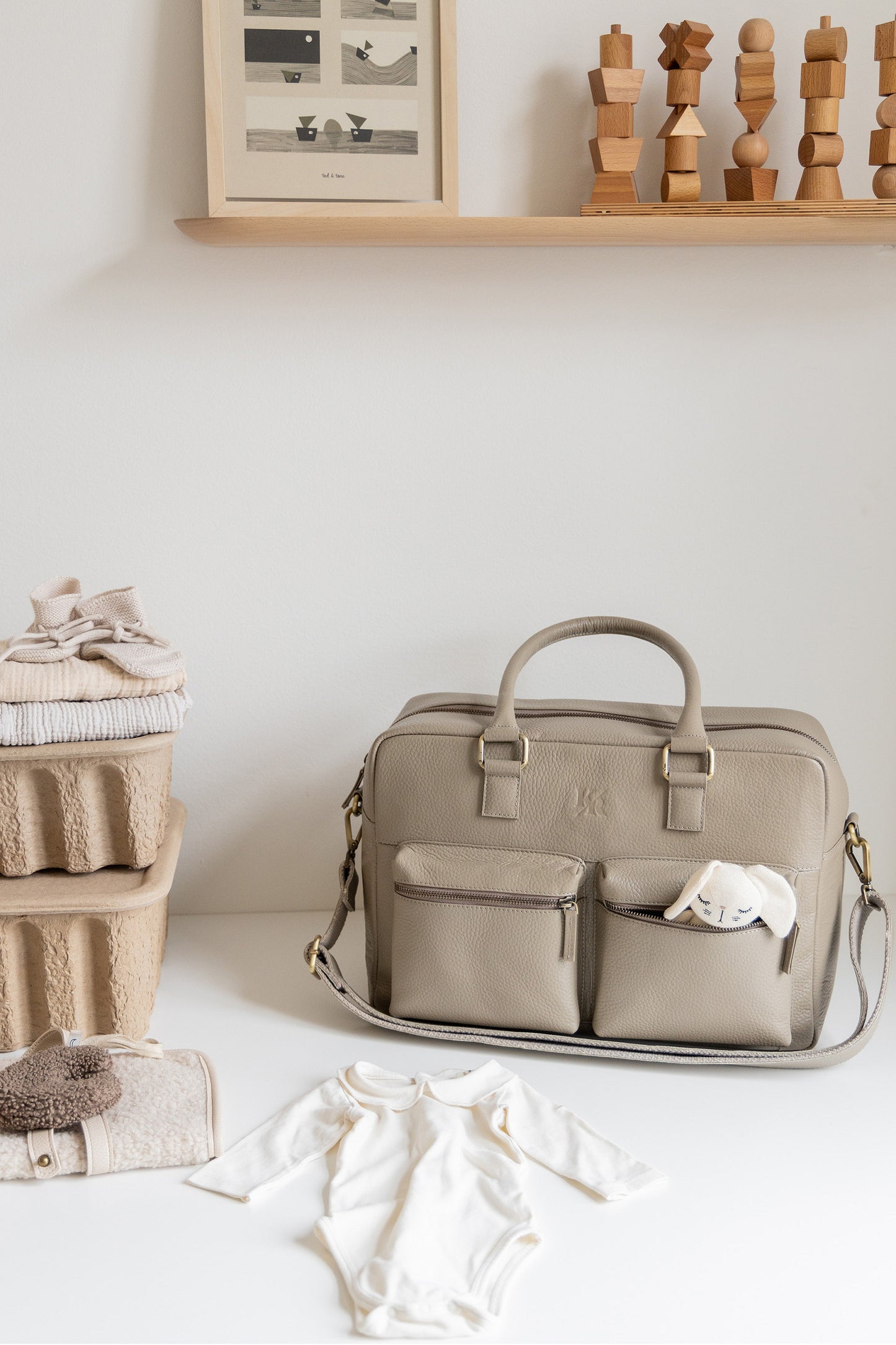 Kidzroom Lovely Leather Wickeltasche – Stilvolles Design aus hochwertigem Leder