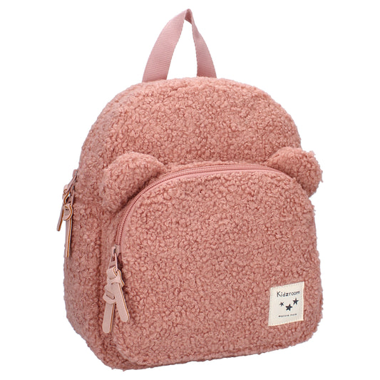 Kidzroom Teddy-Rucksack für Kinder – Rosa mit Bärenohren