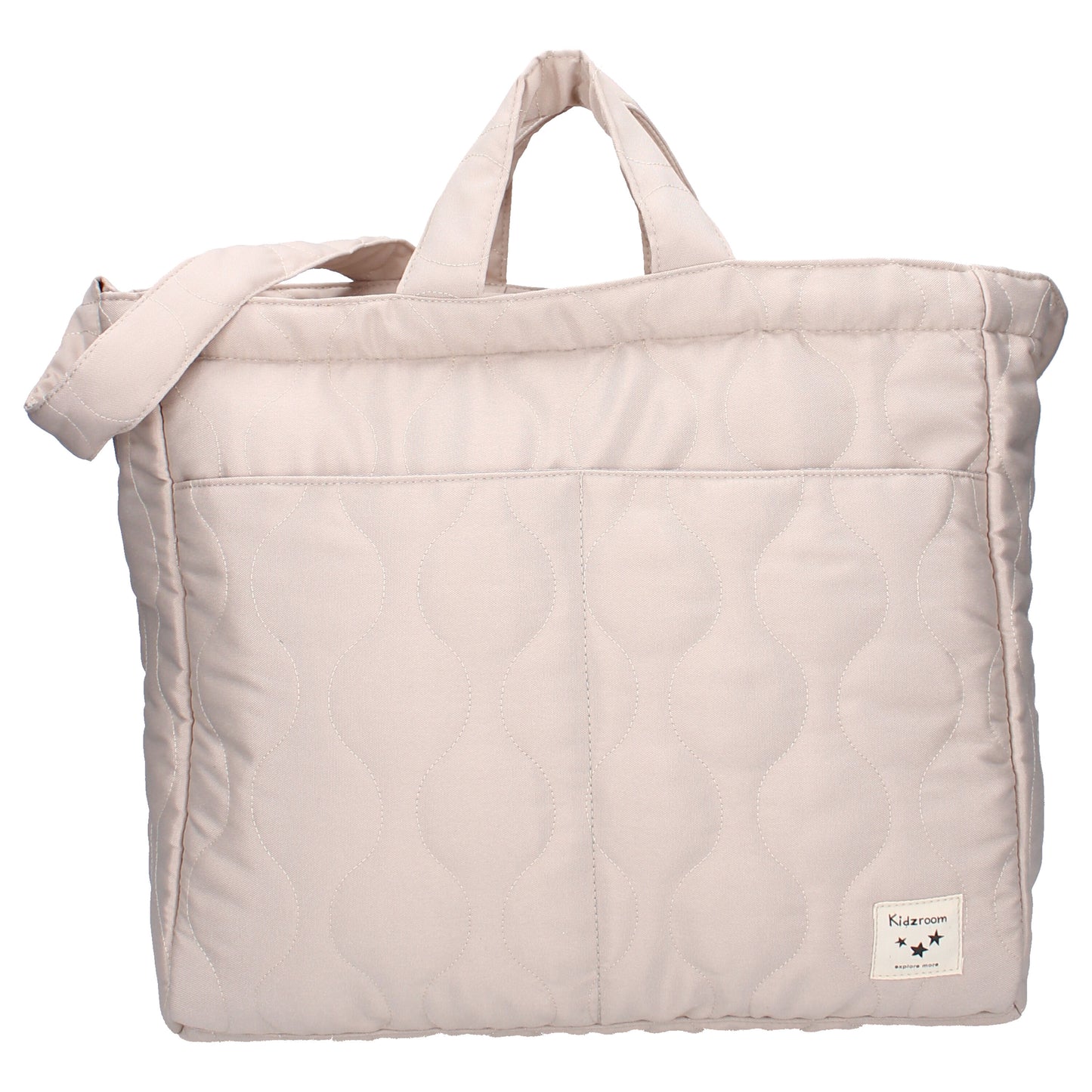 Kidzroom Wickeltasche – Stilvolle Babytasche in Taupe mit viel Stauraum