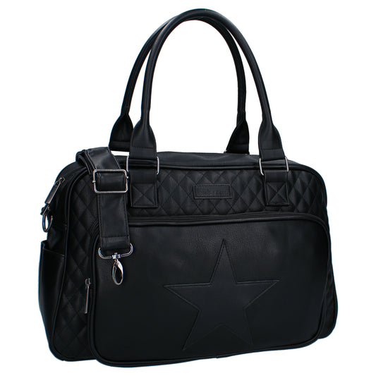Kidzroom Wickeltasche Leder – Große Baby-Tasche mit Wickelunterlage & viel Stauraum