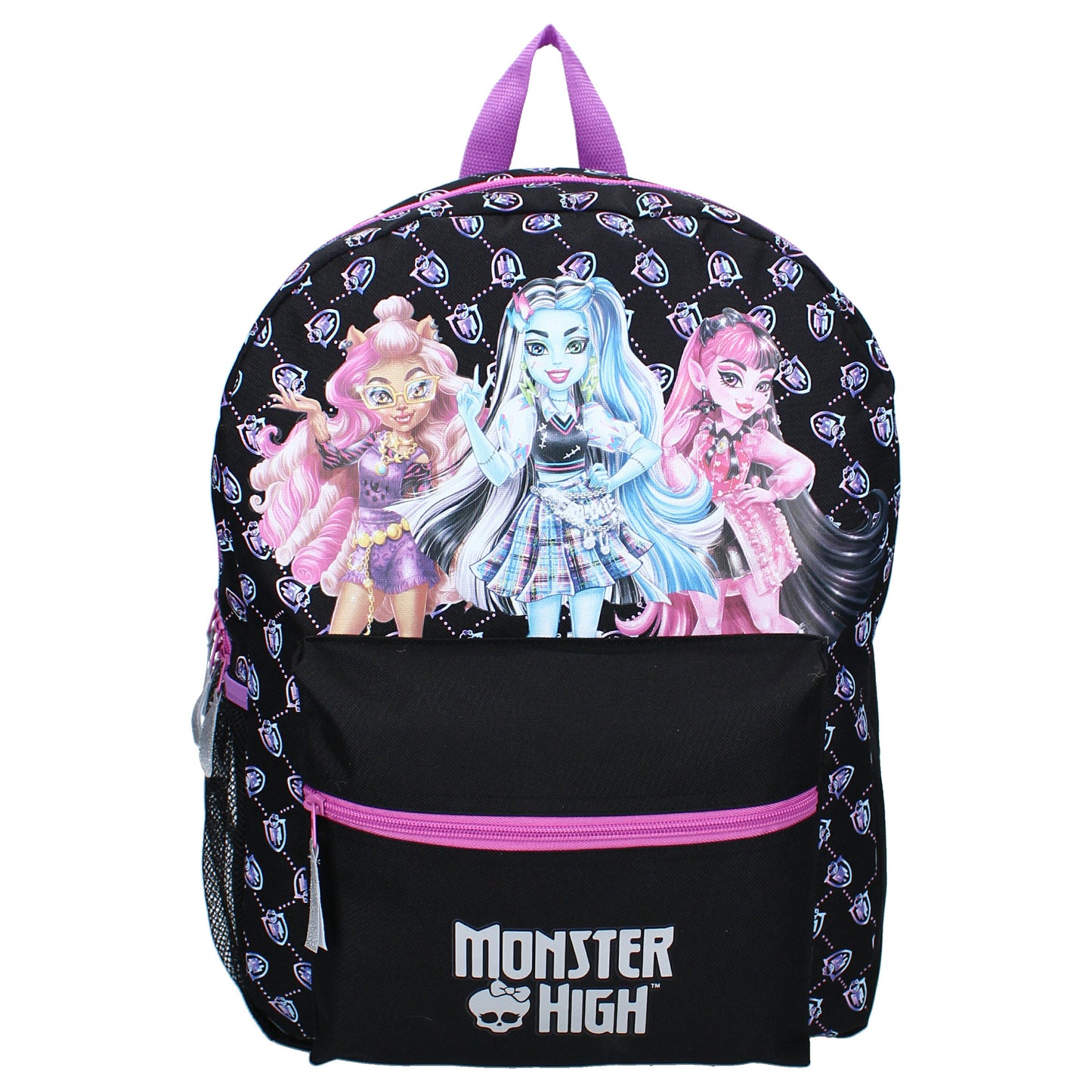 Monster High Rucksack Praktischer Schulrucksack mit Reißverschluss