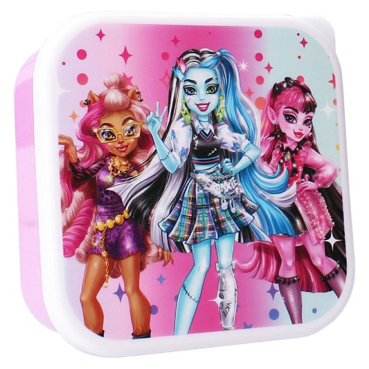 Monster High Brotzeitbox 3in1 – Perfekte Lunchbox für Schule und Freizeit