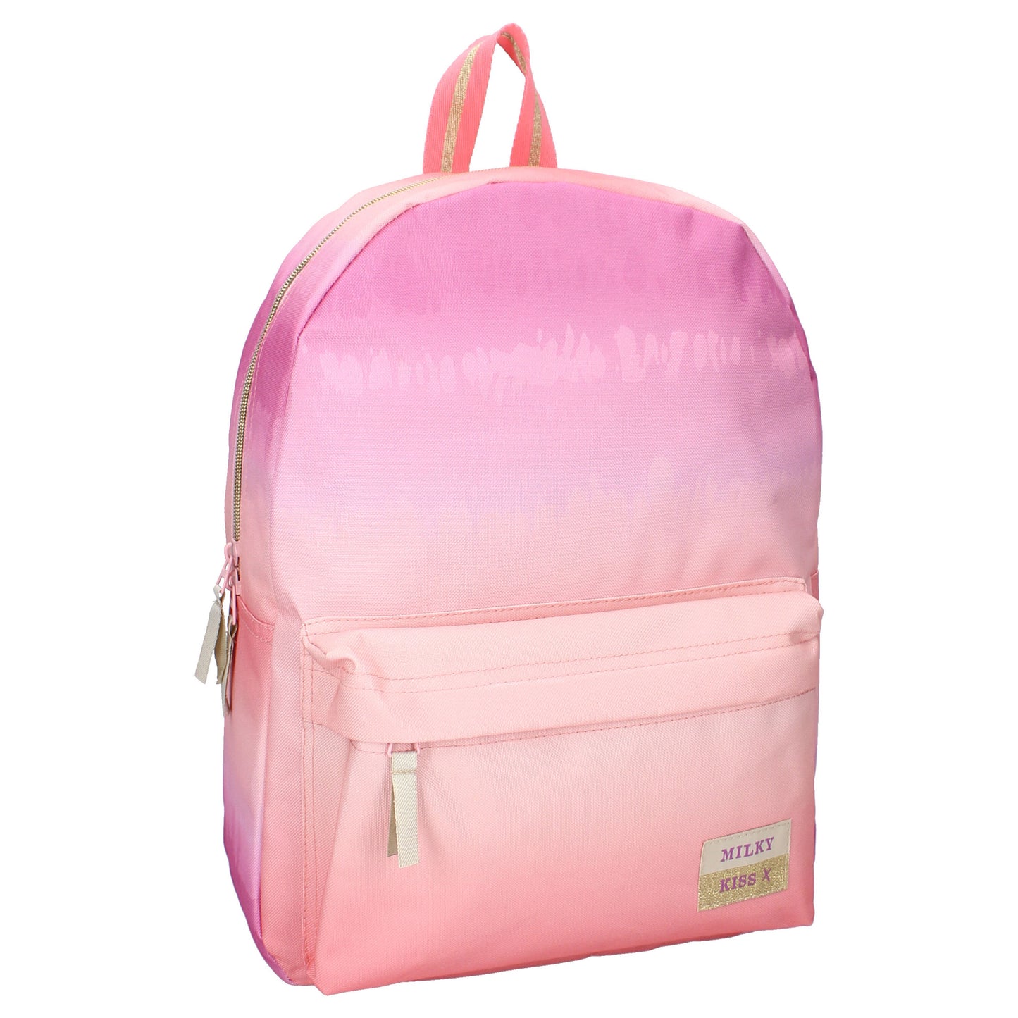 Milky Kiss Bold Style Rucksack – Auffälliger Rucksack in Rosa Degrade Schultasche