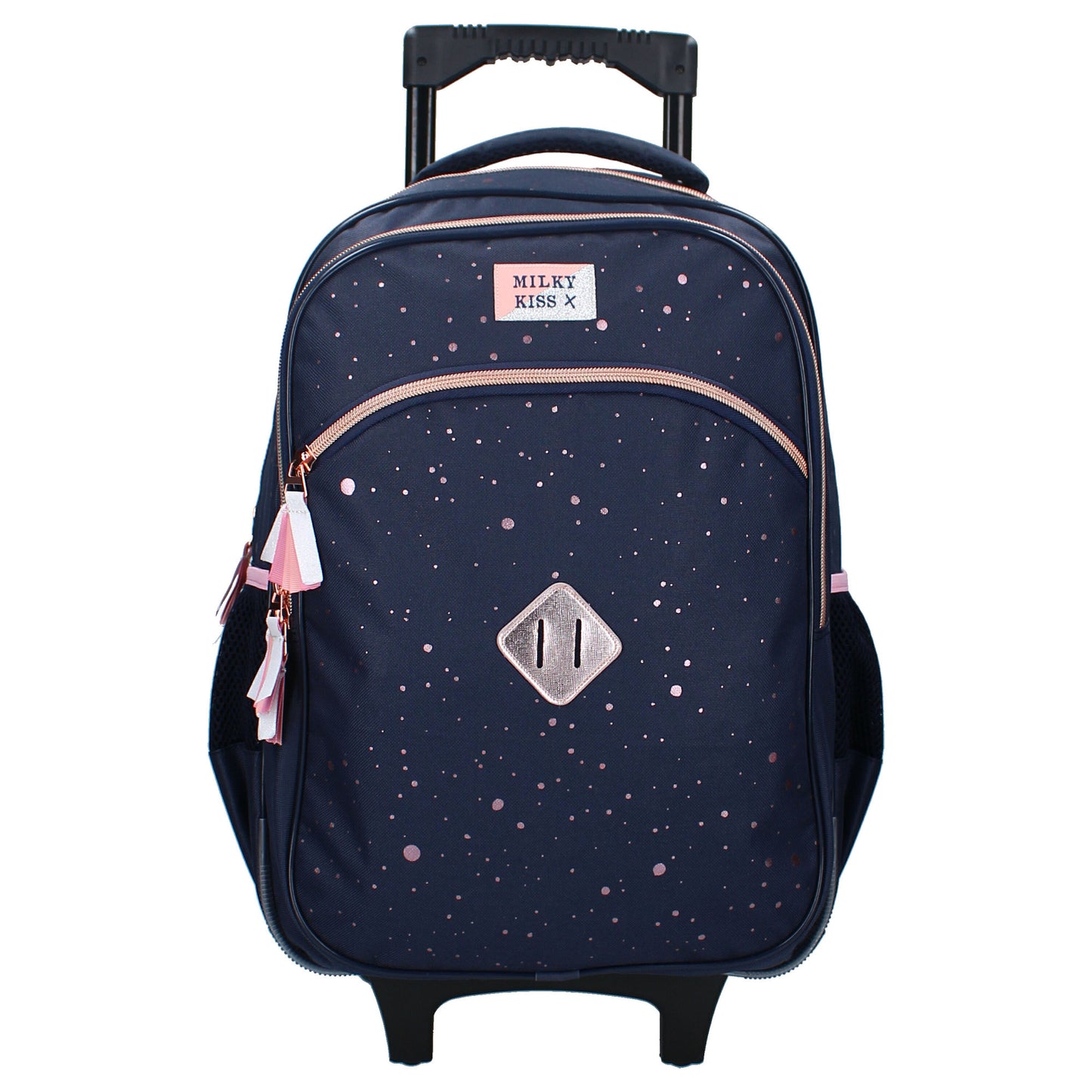Milky Kiss Trolley-Rucksack Divine Days Dunkelblau mit Punkten