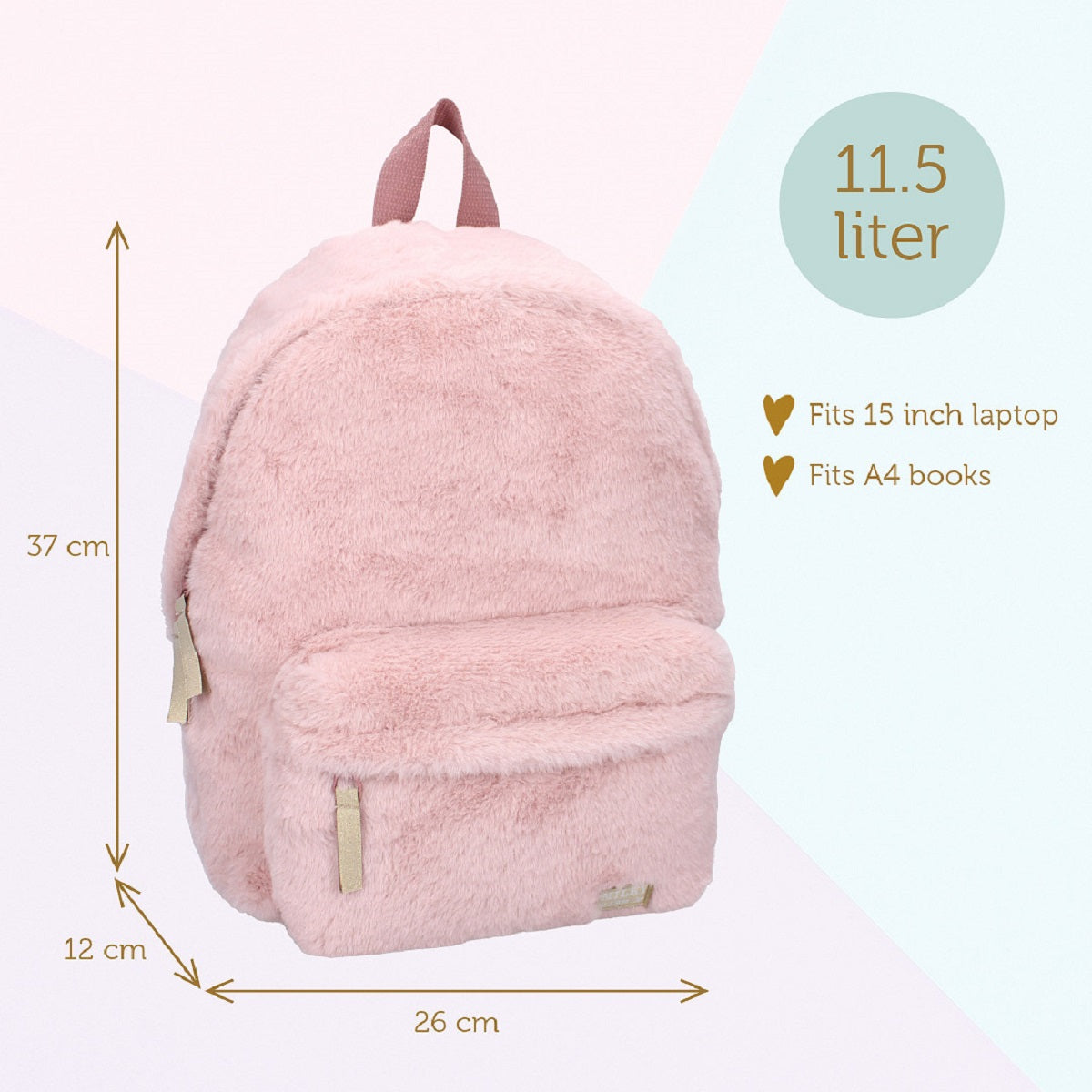 Milky Kiss The Wow Factor Rucksack Verstellbare Gurte & praktische Vordertasche