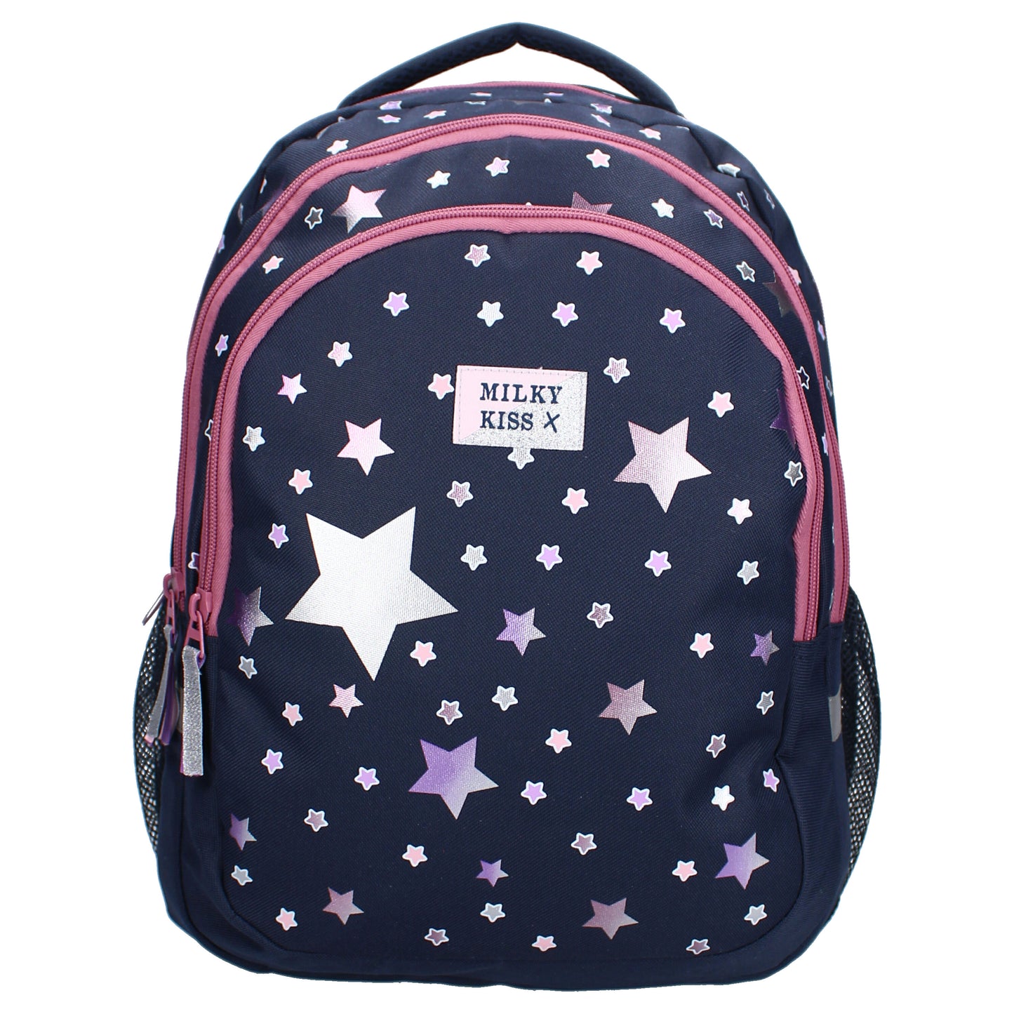 Milky Kiss Rucksack Schulrucksack Dunkelblau mit Sternen für Kinder