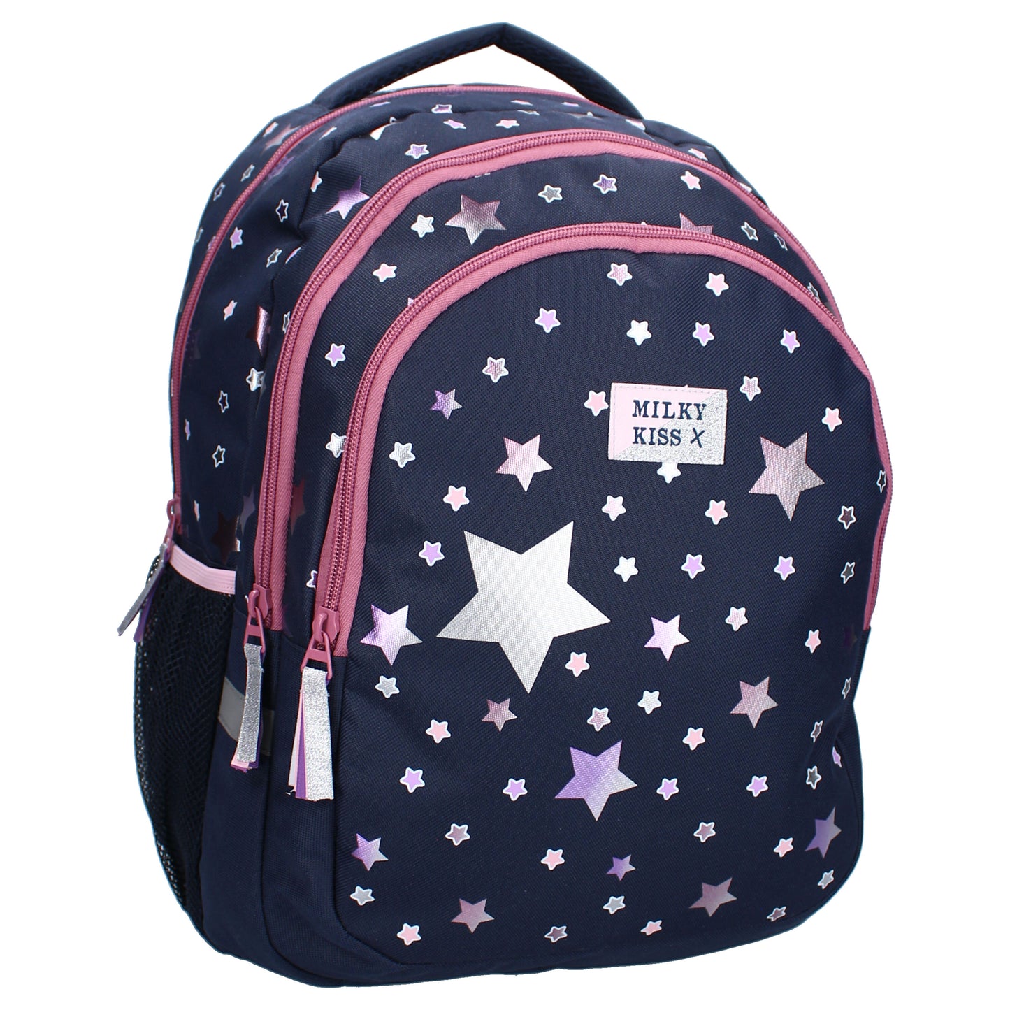 Milky Kiss Rucksack Schulrucksack Dunkelblau mit Sternen für Kinder