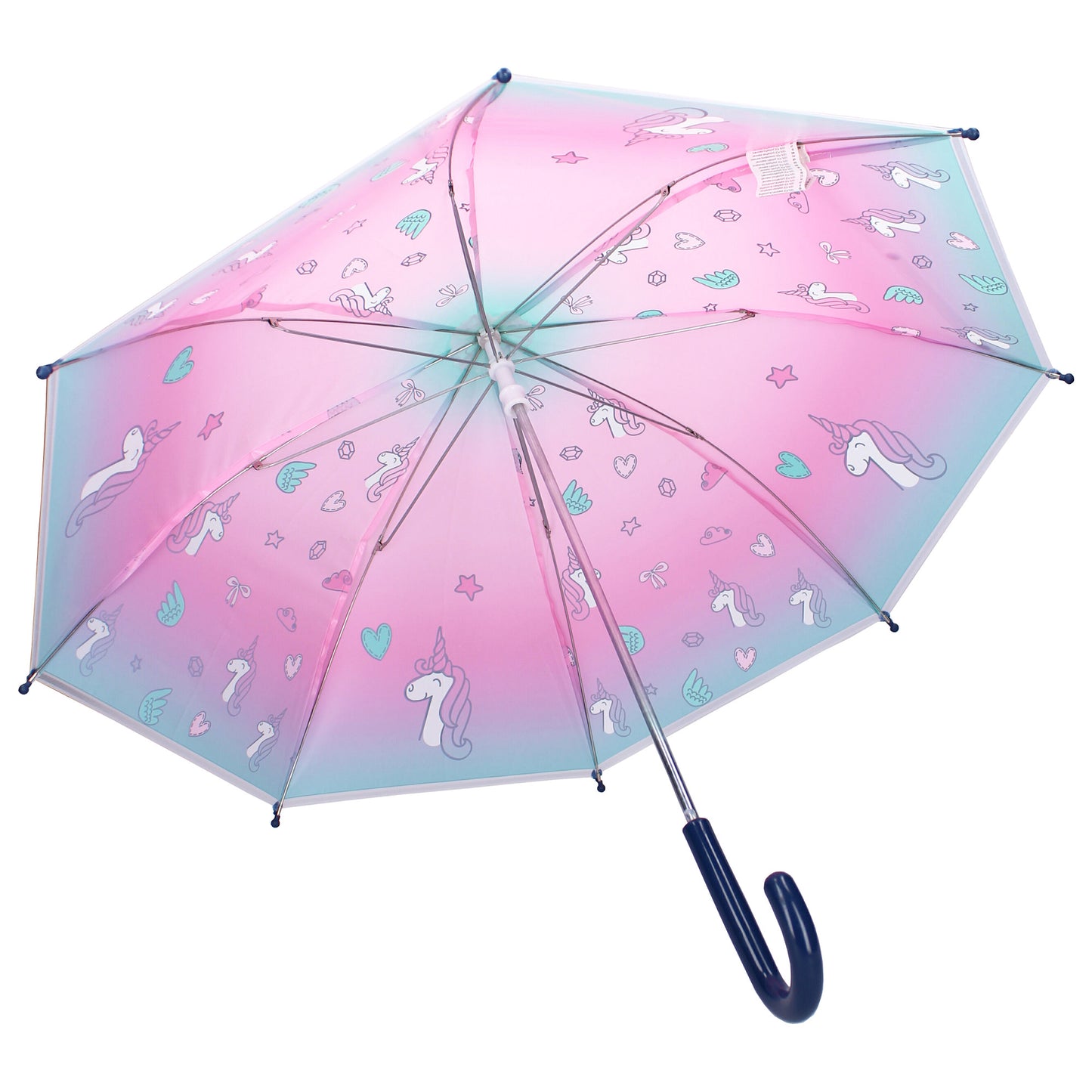 Milky Kiss Kinder-Regenschirm ⌀ 70 cm Unicorn-Design Schutz vor Regen und UV