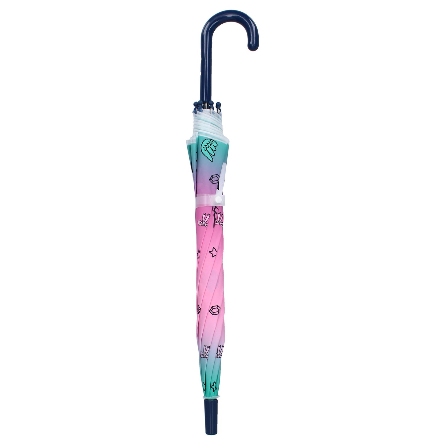 Milky Kiss Kinder-Regenschirm ⌀ 70 cm Unicorn-Design Schutz vor Regen und UV